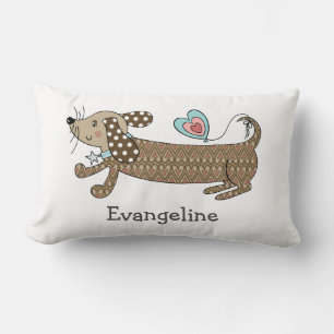 Persoonlijke worst Dog Dachshund Throw Cushion Kussen