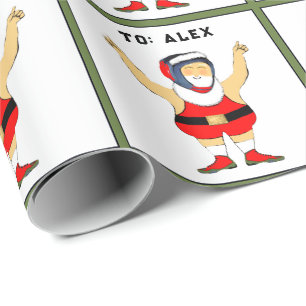 Persoonlijke worstel Kerstmis Cadeaupapier