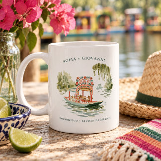 Persoonlijke Xochimilco Mexico Reisbeker Koffiemok