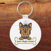Persoonlijke Yorkie Sleutelhanger (Voorkant)
