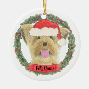 Persoonlijke Yorkie Yorkshire Terrier Keramisch Ornament