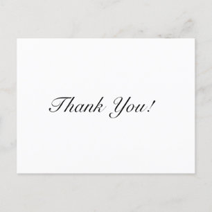 Persoonlijke zakelijke dank briefkaart
