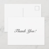 Persoonlijke zakelijke dank briefkaart (Voorkant / Achterkant)