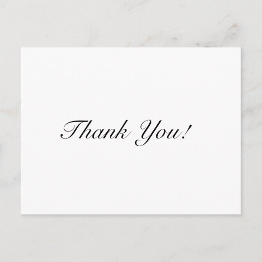 Persoonlijke zakelijke dank briefkaart (Voorkant)