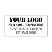Persoonlijke Zakelijke Logo Naam Adres Stempel (Design)