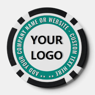 Persoonlijke Zakelijke Logo Tekst Poker Chips Sjab