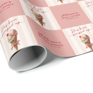 Persoonlijke Ze Is Opgeschept Bruidsdouche Cadeaupapier