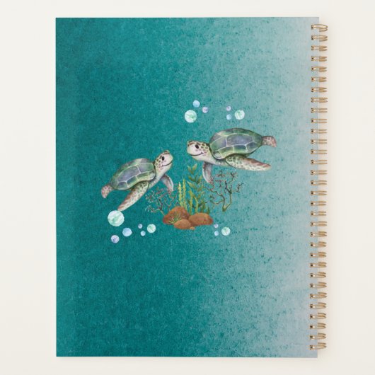 Persoonlijke ZEE SCHILDPADEN Planner (Achterkant)