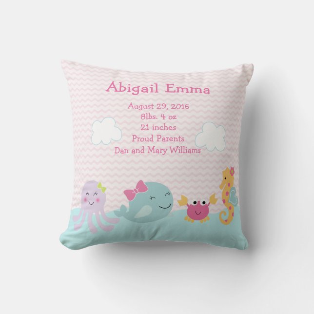 Persoonlijke Zee Sweeties Pillow Keepomwille Kussen (Voorkant)