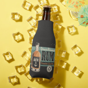 Persoonlijke Zeeman Rum Vloeibare Fles Retro Bord Flesjeskoeler