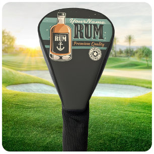 Persoonlijke Zeeman Rum Vloeibare Fles Retro Bord  Golfheadcover