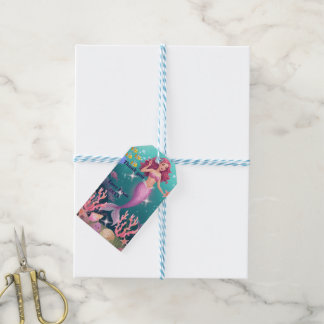 Persoonlijke Zeemeermin Verjaardagsuitnodiging Cadeaulabel