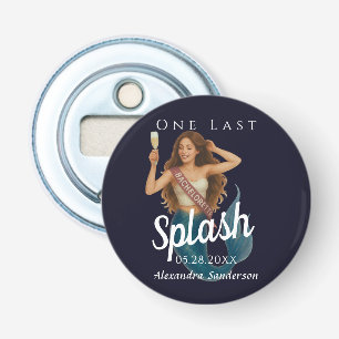 persoonlijke zeemeermin vrijgezellenstrandfeest button flesopener