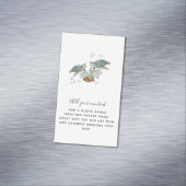 Persoonlijke ZEESCHILDPAADJES Magnetisch Visitekaartje (Voorbeeld)