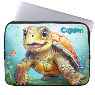 Persoonlijke Zeeschildpad Cute Laptop Sleeve