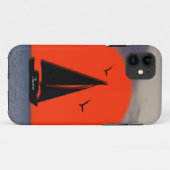 Persoonlijke zeilbootnaam op boot Case-Mate iPhone case (Achterkant (horizontaal))