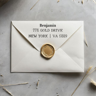 Persoonlijke zelfinkende adresnaamstempel zelfinktende stempel