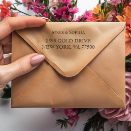 Persoonlijke zelfinktende rubberen stempel op maat