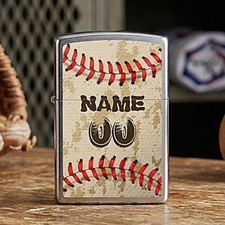 Persoonlijke Zippo-Aanlighter voor Baseball, Naam 