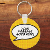 Persoonlijke Zoek je sleutels Comic Book Pop Art Sleutelhanger (Voorkant)