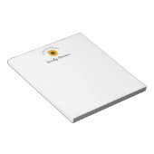 Persoonlijke zonnebloem A Opmerking van Notitieblo Notitieblok (Schuin)