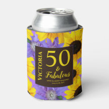 Persoonlijke zonnebloem & Paars, 50 en Fabulous