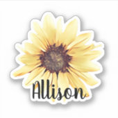 Persoonlijke zonnebloem - Sticker (Voorkant)