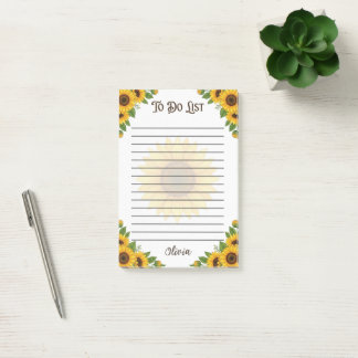 Persoonlijke Zonnebloem Takenlijst Post-it® Notes