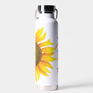 Persoonlijke zonnebloem waterfles