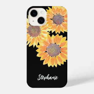 Persoonlijke zonnebloemen iPhone 14 hoesje