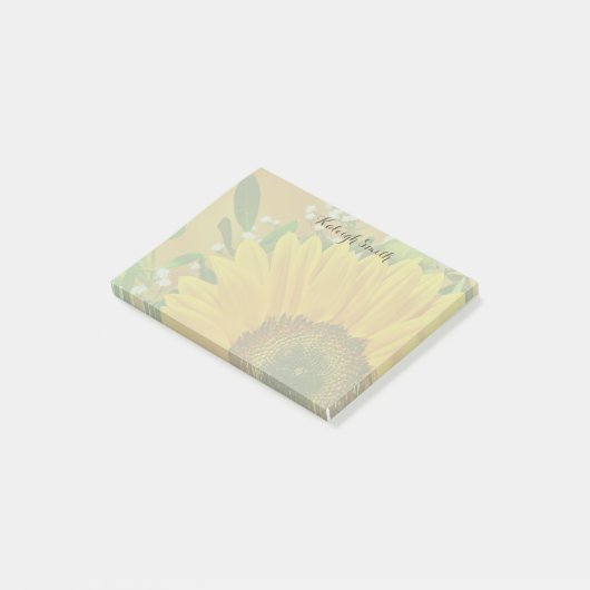 Persoonlijke zonnebloempitten post-it® notes (Schuin)