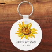 Persoonlijke zonnebloempitten Sleutelhanger (Voorkant)