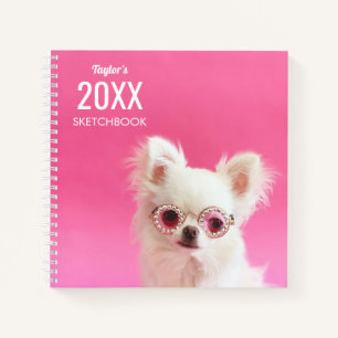 Persoonlijke Zonnebril Voor Honden Jongeren Schets Notitieboek