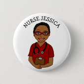 Persoonlijke zuster's Name Badge Button (Voorkant)