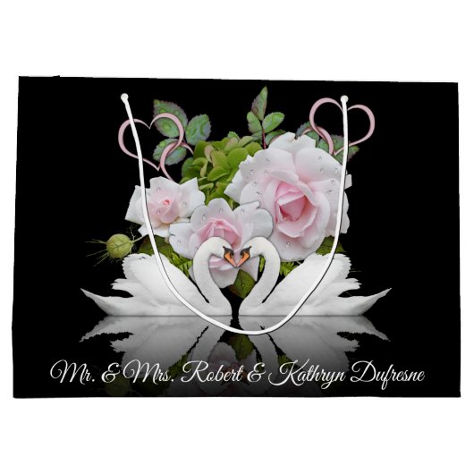 Persoonlijke zwanenweddenschap/Jubileum Groot Cadeauzakje (Achterkant)