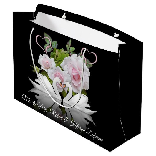 Persoonlijke zwanenweddenschap/Jubileum Groot Cadeauzakje (Achterkant Gekanteld)