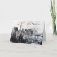Persoonlijke zwart-wit San Francisco kaart