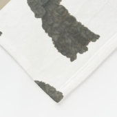 Persoonlijke Zwarte Cocker Spaniel Fleece Deken (Hoek)