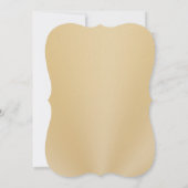 Persoonlijke, zwarte en gouden dank kaart (Achterkant)