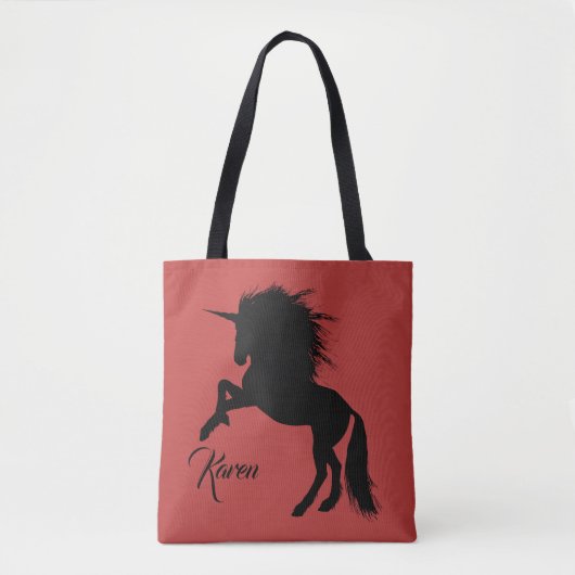 Persoonlijke zwarte en Rode Magische fokeenheid Draagtas (Voorkant)