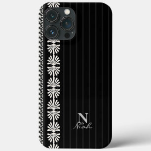 Persoonlijke zwarte en witte Hoesje-Mate iPhone dr iPhone 13 Pro Max Hoesje