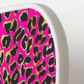 Persoonlijke Zwarte & Hot Roze Luipaardprint Meisj Pickleball Paddle