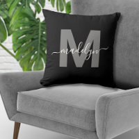 Persoonlijke Zwarte Initiaal Naam Monogram