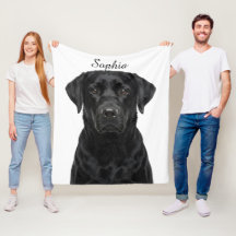 Persoonlijke Zwarte Lab-portret Huisdier Foto Deke