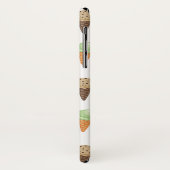 Persoonlijke zwarte lab schopende ijskap-Cartoon Case-Mate iPhone Case (Achterkant/links)