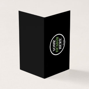 Persoonlijke Zwarte Logo QR Code Zakelijke Brandin Kaart