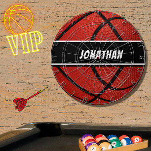 Persoonlijke Zwarte Moderne oranje Basketbal Dartbord