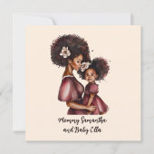 Persoonlijke Zwarte Moeder en Dochter (2) (Voorkant)