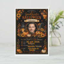 Persoonlijke Zwarte Waterverf Pompoen Halloween In