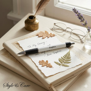 Persoonlijke Zwarte Witte Emmy Schrijfstift Pen